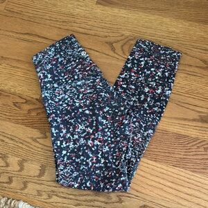 lululemon athletica Black and Red Leggings